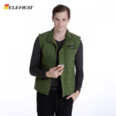ELEHEAT冬季新款加熱服青年男士商務(wù)休閑羽絨服馬甲背心發(fā)熱服