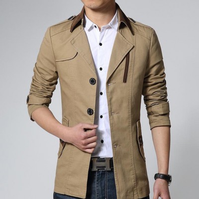 XLXXL黑色風衣現貨時尚都市（24-35歲）風衣男專業定做