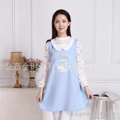 金時尚防輻射服100%銀纖維防輻射孕婦裝孕婦銀纖維馬甲裙春季爆款