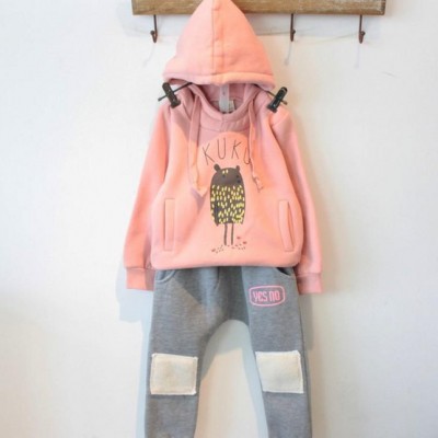 2014韓版童裝韓國童裝女童秋冬秋季新款**休閑衛衣+長褲