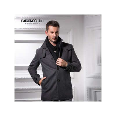 供應(yīng)派公館秋冬新款商務(wù)休閑毛呢大衣風(fēng)衣