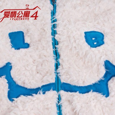 愛情公寓4陳美嘉同款可愛毛絨外套加厚連帽開衫衛(wèi)衣/絨衫女