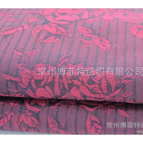 直銷**色織大花提花時裝服裝面料 織錦緞風衣布料