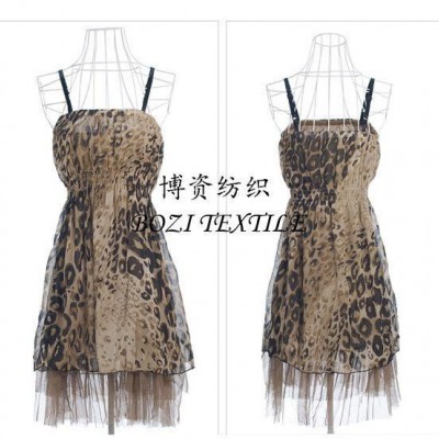 印花雪紡滌綸化纖 裙子服裝時裝面料