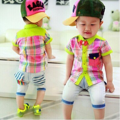 廣州沙河時尚親子裝批發  庫存甩貨可愛童裝T恤批發