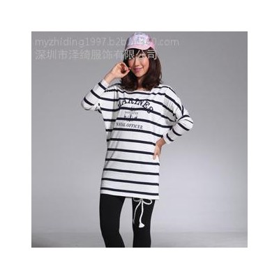 質頂服飾廠家供應POLO衫 2015新款春秋季節長款T恤 女款