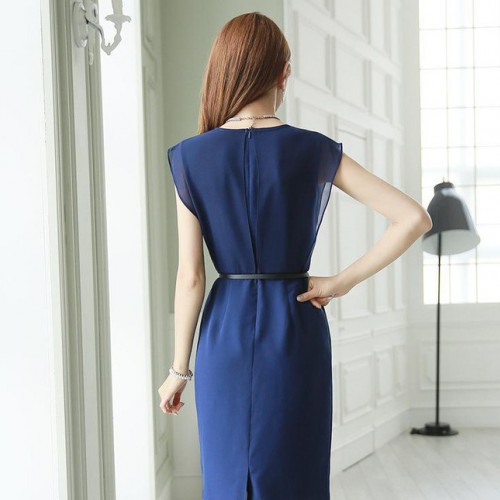 2016夏季新款韓版服裝**裙子OL氣質職業(yè)小清新a字包臀連