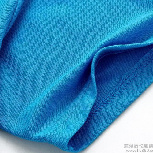 新款 歐碼廣告衫定做 純色翻領POLO衫 全滌網眼145克 純色翻領polo衫