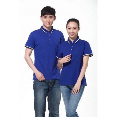 定制男女短袖翻領T恤diy班服廣告衫印字文化衫工作服定做Polo