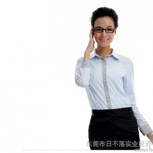 供應吉冠1012純棉長袖女襯衫 女襯衫 襯衫定制