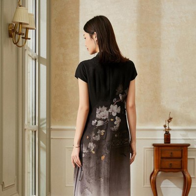 帕絲薇夏季新款真絲連衣裙女神桑蠶絲