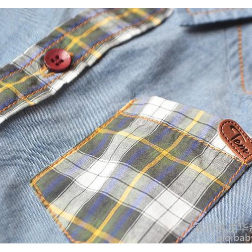 2015童裝襯衫批發 純棉男童長袖襯衫 兒童休閑格子襯衣 寶寶襯衫