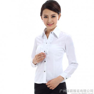 供應新款女士襯衫長袖服裝訂做廠家 襯衫長袖女品牌