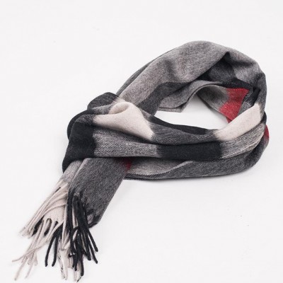 男士新款桑蠶絲時尚保暖圍巾 配包裝盒Jqq34W17