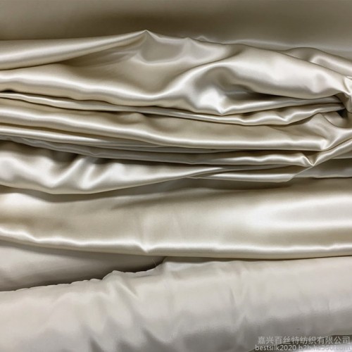 BST全真絲染色面料 真絲素縐緞 桑蠶絲面料 禮服睡衣面料 14654素縐緞 真絲睡衣面料 **真絲面料