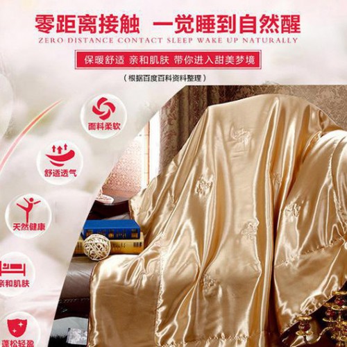 **經典蠶絲夏被  禮品床上用品被芯 廣告贈品促銷宣傳夏被