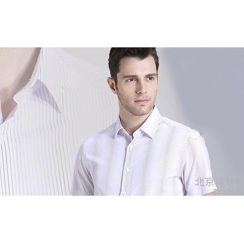 勁霸藍色條紋男式襯衫
