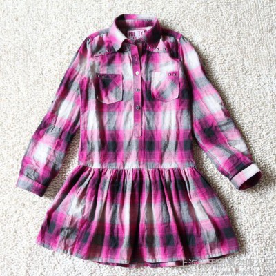 供應外貿童裝外貿原單童裝歐美**女童襯衫裙子