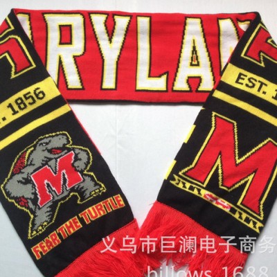 定制 針織印刷圍巾 彈力球迷圍巾 腈綸廣告圍巾