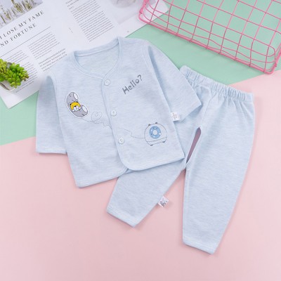 外貿(mào)童裝進(jìn)貨外貿(mào)童裝嬰幼童寶寶對(duì)門開襠內(nèi)衣套裝寶寶開衫睡衣對(duì)扣開檔棉毛衫兒童秋衣秋褲廠家兒童秋衣套裝