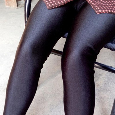 春季新款加絨加厚保暖光澤褲柔軟親膚塑形高彈力打底褲