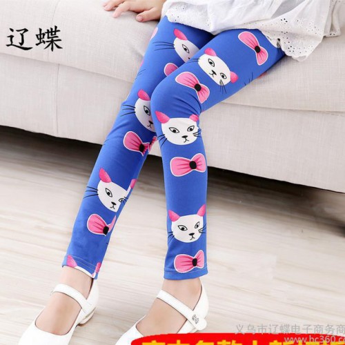 2015春夏秋薄款牛奶絲女童兒童打底褲 韓版新款童褲