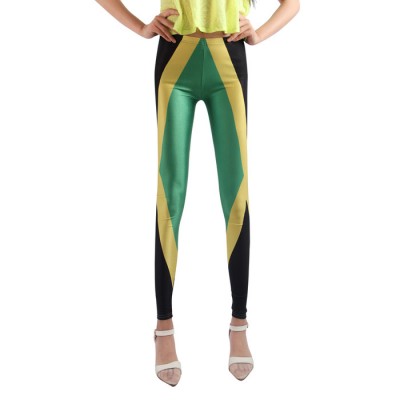 ** 外貿(mào)牛奶絲修身小腳褲 個(gè)性**數(shù)碼印花打底褲批發(fā)