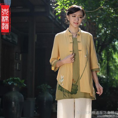 木棉道.女士唐裝春裝新款上衣 國學傳統文化服裝 民族風16013