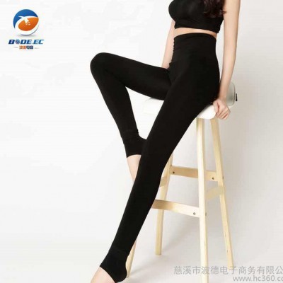女士打底褲外穿秋冬2014新款高腰踩腳顯瘦加絨加厚保暖大碼女