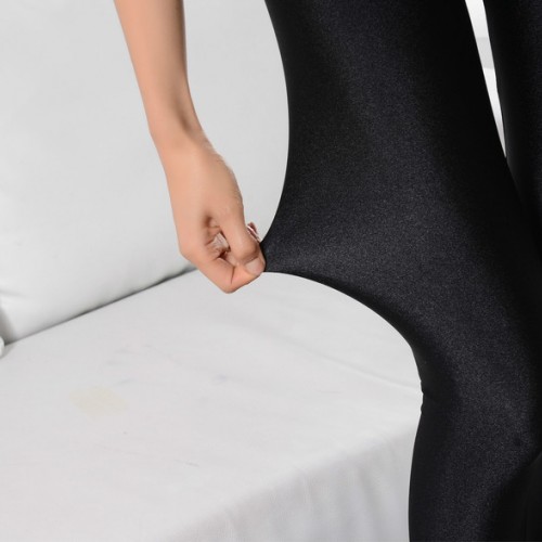 魔束 春秋季新款女士薄亮小腿九分褲 瘦腿光澤褲 打底褲