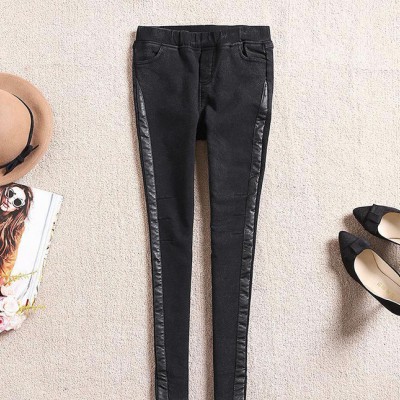 涵涵大貨帶絨打底褲加絨女褲保暖小腳鉛筆褲女8501D_H25
