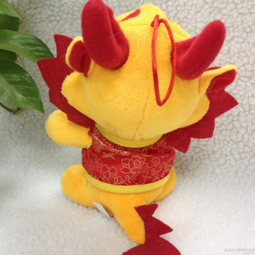 新款毛絨玩具唐裝龍公仔龍年玩偶吉祥物生產(chǎn)定制