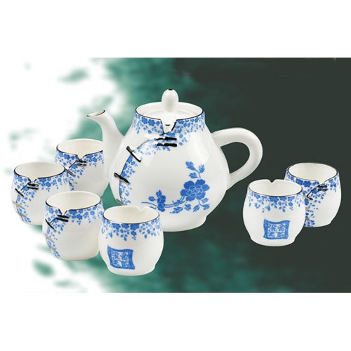 供應百姓坊個性化定制之茶具系列GTZWY-01唐裝宛韻茶具套裝