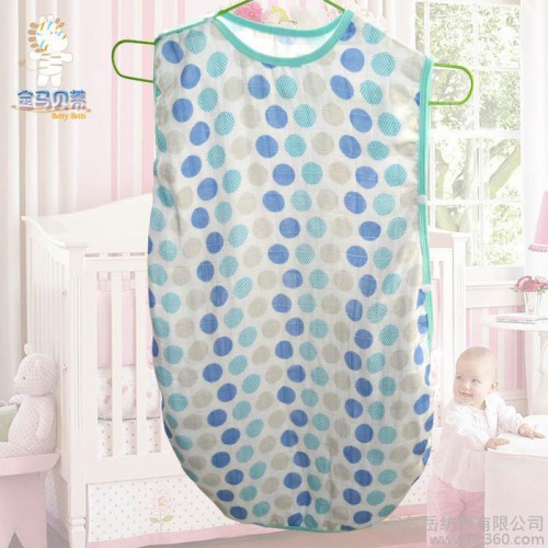 業(yè)定制 3層竹纖維紗布睡袋嬰兒 空調(diào)兒童睡袋 防踢被S-038
