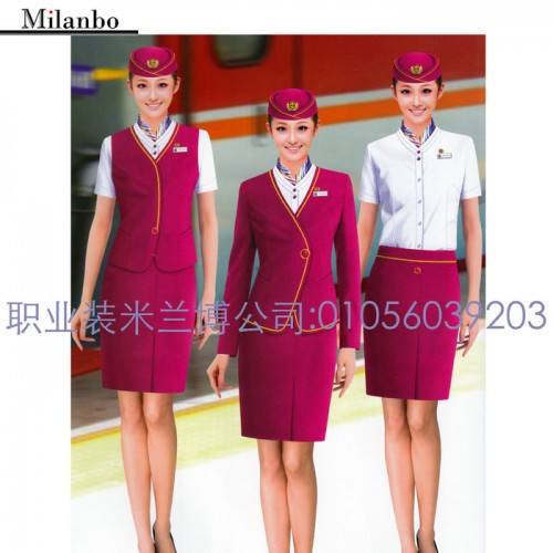 【空姐服】米蘭弘品牌專業(yè)設(shè)計制作航空服務(wù)空姐服高鐵列車員服裝