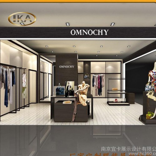 生產(chǎn)不銹鋼貨架 服裝展示架 上墻架中島架 整店設計