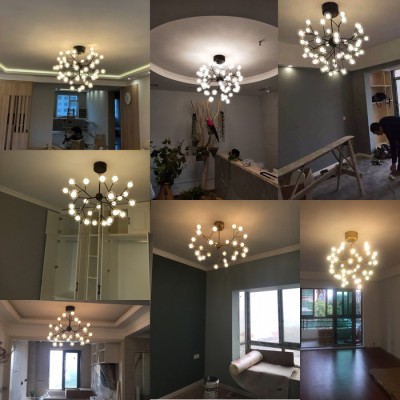 斯越明燈9027 北歐客廳吊燈臥室螢火蟲吊燈后現(xiàn)代創(chuàng)意個(gè)性服裝店燈具現(xiàn)代簡(jiǎn)約時(shí)尚餐廳燈吧臺(tái)燈設(shè)計(jì)師樣板房LED玻璃球吊燈