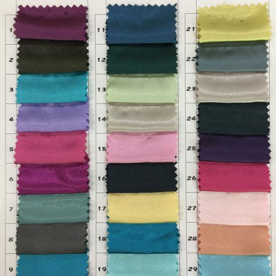 現貨 色丁布 仿真絲面料 滌綸彈力無彈色丁 禮盒DIY服裝 化纖面料