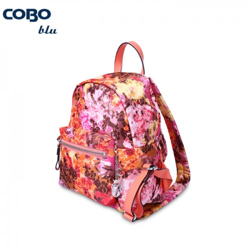 COBO BLU/羚羊專柜 時尚滌綸印花女士雙肩包