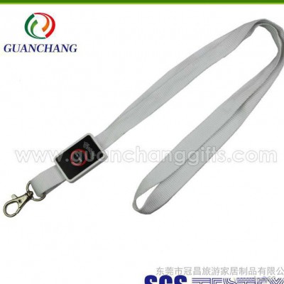 專業訂制 滌綸手機掛繩LED發光吊繩胸繩證件卡廠牌掛帶免費打