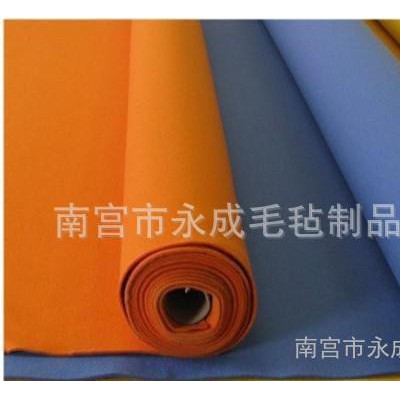 供應永成各種顏色滌綸無紡布  白色彩色毛氈布