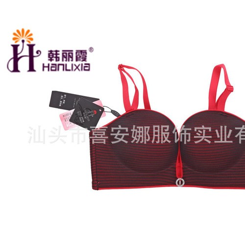 供應(yīng)文胸** 外貿(mào)歐美 調(diào)整型聚攏蕾絲刺繡四排扣文胸