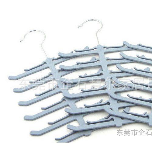 Homepower塑料領(lǐng)帶架 魚(yú)骨架形防滑創(chuàng)意領(lǐng)帶架 干濕兩