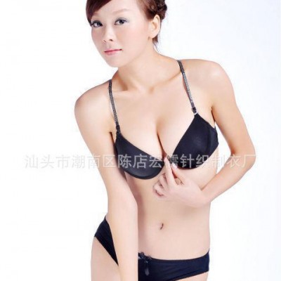 917新款 文胸批發 光面 前扣 美背 上托聚攏 女士套裝文胸