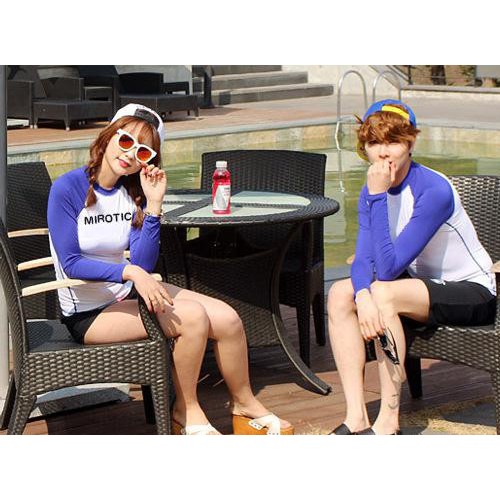 新品推薦 情侶款長袖萊卡衣 抗UV50沙灘防曬服  錦氨彈力運動服