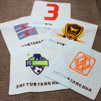 實拓廠家直供童裝運動服泳衣商標Logo功能標燙畫燙圖 燙印光滑清晰且不扎肉