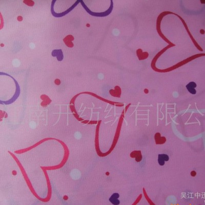 化纖面料印花拉絨滌棉色丁、棉絨緞