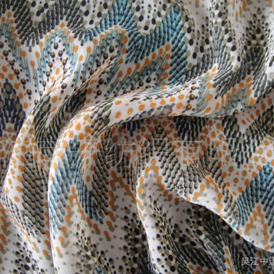 紡織化纖面料,圍巾印花面料,復合絲雪紡,絨雪紡