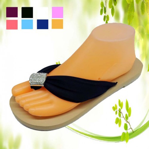 供應2013爆款雪紡大水鉆平跟女鞋 鑲鉆人字拖鞋批發 坡跟女沙灘拖鞋