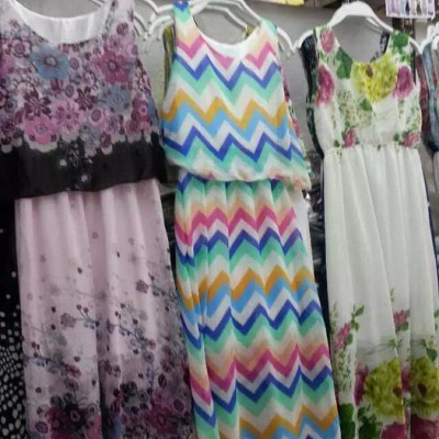 2015新款雪紡連衣裙批發(fā)廠家 時(shí)尚碎花連衣裙直銷批發(fā)